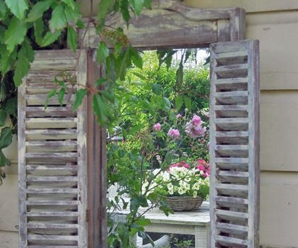 Spiegel im Garten - ein ganz besonderer Blickfang